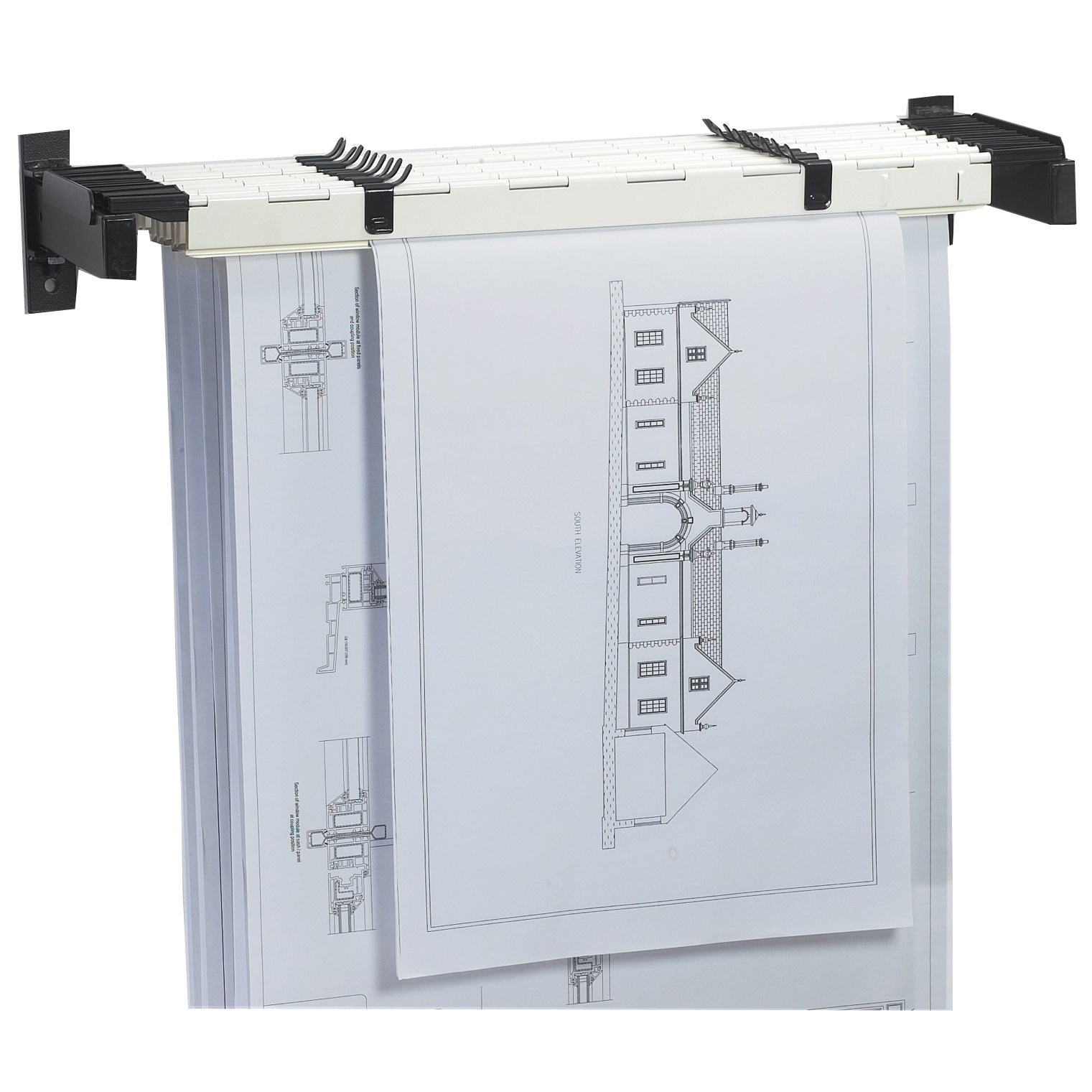 Economy Wall Mounted Drawing Rack 7. Drawing and Plan Filing EWCA01